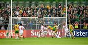 26 May 2013; The ball hits the back of the net for Donegal's second goal scored by Ross Wherity. Ulster GAA Football Senior Championship, Quarter-Final, Donegal v Tyrone, MacCumhaill Park, Ballybofey, Co. Donegal. Picture credit: Ray McManus / SPORTSFILE