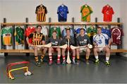 27 May 2013; In attendence at the Gaelic Athletic Association and Gaelic Players Association launch of the Elverys GAA/GPA Youth camps are, from left, Kilkenny hurler Michael Fennelly, Jack Barr, St. Brigids GAA Club, Dan Kiely, St. Brigids GAA Club, Fionn Boland, St. Oliver Plunkett GAA Club, and Waterford hurler Noel Connors. The Elverys GAA/GPA Youth camps offer the chance for kids between 13 to 15 years of age to learn the skills of Gaelic football and hurling from their GAA heroes, in high quality venues across the country over a two week period, from 24th June to 28th June and 1st July to 5th July 2013. Elverys GAA/GPA Youth Camps Launch, Pitchside, Croke Park, Dublin. Picture credit: Barry Cregg / SPORTSFILE