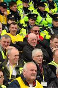 26 May 2013; Gardai, Ulster Council and local Donegal stewards listen as instructions are given out before they take their posts. Ulster GAA Football Senior Championship, Quarter-Final, Donegal v Tyrone, MacCumhaill Park, Ballybofey, Co. Donegal. Picture credit: Ray McManus / SPORTSFILE