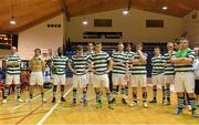 27 May 2013; Dejected Shamrock Rovers players after the game. FAI Futsal Cup Final, Shamrock Rovers v Eden College, National Basketball Arena, Tallaght, Dublin. Picture credit: Barry Cregg / SPORTSFILE