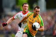 26 May 2013; Karl Lacey, Donegal, in action against Martin Penrose, Tyrone. Ulster GAA Football Senior Championship, Quarter-Final, Donegal v Tyrone, MacCumhaill Park, Ballybofey, Co. Donegal. Picture credit: Ray McManus / SPORTSFILE