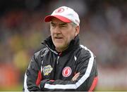 26 May 2013; Mickey Harte, Tyrone manager. Ulster GAA Football Senior Championship, Quarter-Final, Donegal v Tyrone, MacCumhaill Park, Ballybofey, Co. Donegal. Picture credit: Oliver McVeigh / SPORTSFILE