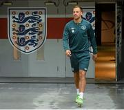 28 May 2013; Republic of Ireland's David Meyler makes his way out for the start of squad training ahead of their International Friendly against England on Wednesday. Republic of Ireland Squad Training, Wembley Stadium, London, England. Picture credit: David Maher / SPORTSFILE
