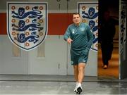 28 May 2013; Republic of Ireland assistant manager Marco Tardelli makes his way out onto the pitch for the start of squad training ahead of their International Friendly against England on Wednesday. Republic of Ireland Squad Training, Wembley Stadium, London, England. Picture credit: David Maher / SPORTSFILE