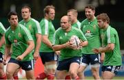 29 May 2013; Rory Best and Sean Maitland, left, British & Irish Lions, during squad training ahead of their game against Barbarian FC on Saturday. British & Irish Lions Tour 2013, Squad Training, Aberdeen Sports Ground, Hong Kong, China. Picture credit: Stephen McCarthy / SPORTSFILE
