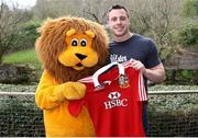30 April 2013; Ulster's Tommy Bowe with the Belfast Zoo lion mascot after he was announced as a member of the 37 man 2013 British & Irish Lions squad. Belfast Zoo, Belfast, Co. Antrim. Picture credit: John Dickson / SPORTSFILE