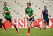 29 May 2013; Owen Farrell, British & Irish Lions, during squad training ahead of their game against Barbarian FC on Saturday. British & Irish Lions Tour 2013, Squad Training, Aberdeen Sports Ground, Hong Kong, China. Picture credit: Stephen McCarthy / SPORTSFILE