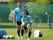 30 May 2013; Ireland's Paul Marshall, watched by Isaac Boss, in action during squad training ahead of the Ireland Rugby Tour to North America. Ireland Rugby Squad Training, Carton House, Maynooth, Co. Kildare. Picture credit: Matt Browne / SPORTSFILE