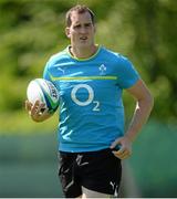 30 May 2013; Ireland's Devin Toner in action during squad training ahead of the Ireland Rugby Tour to North America. Ireland Rugby Squad Training, Carton House, Maynooth, Co. Kildare. Picture credit: Matt Browne / SPORTSFILE
