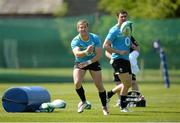 30 May 2013; Ireland's Kieran Marmion in action during squad training ahead of the Ireland Rugby Tour to North America. Ireland Rugby Squad Training, Carton House, Maynooth, Co. Kildare. Picture credit: Matt Browne / SPORTSFILE