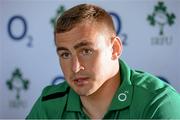 30 May 2013; Ireland's Tommy O'Donnell during a press conference ahead of the Ireland Rugby Tour to North America. Ireland Rugby Press Conference, Carton House, Maynooth, Co. Kildare. Picture credit: Matt Browne / SPORTSFILE