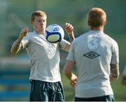 30 May 2013; Republic of Ireland's James McClean in action during squad training ahead of their Three International Friendly against Georgia on Sunday. Republic of Ireland Squad Training, Gannon Park, Malahide, Co. Dublin. Picture credit: David Maher / SPORTSFILE