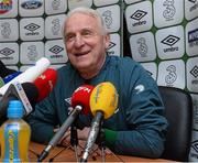 30 May 2013; Republic of Ireland manager Giovanni Trapattoni during a press conference ahead of their Three International Friendly against Georgia on Sunday. Republic of Ireland Press Conference, Grand Hotel, Malahide, Co. Dublin. Picture credit: David Maher / SPORTSFILE