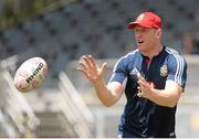 31 May 2013; Paul O'Connell, British & Irish Lions, during the captain's run ahead of their game against Barbarian FC on Saturday. British & Irish Lions Tour 2013, Squad Captain's Run, Aberdeen Sports Ground, Aberdeen, Hong Kong, China. Picture credit: Stephen McCarthy / SPORTSFILE