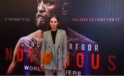 1 November 2017; Irish model Rozanna Purcell arrives at the Conor McGregor Notorious film premiere at the Savoy Cinema in Dublin. Photo by David Fitzgerald/Sportsfile