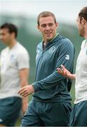 31 May 2013; Republic of Ireland's Richard Dunne and Richard Keogh during squad training ahead of their Three International Friendly against Georgia on Sunday. Republic of Ireland Squad Training, Gannon Park, Malahide, Co. Dublin. Picture credit: David Maher / SPORTSFILE