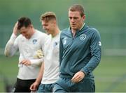 31 May 2013; Republic of Ireland's Richard Dunne during squad training ahead of their Three International Friendly against Georgia on Sunday. Republic of Ireland Squad Training, Gannon Park, Malahide, Co. Dublin. Picture credit: David Maher / SPORTSFILE
