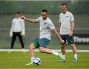 31 May 2013; Republic of Ireland's Marc Wilson in action during squad training ahead of their Three International Friendly against Georgia on Sunday. Republic of Ireland Squad Training, Gannon Park, Malahide, Co. Dublin. Picture credit: David Maher / SPORTSFILE