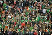 29 May 2013; Republic of Ireland supporters stand for the National Anthem. Friendly International, England v Republic of Ireland, Wembley Stadium, London, England. Picture credit: Barry Cregg / SPORTSFILE