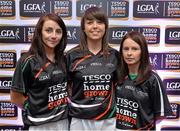 30 May 2013; Limerick players, from left, Yvette Moynihan, Alva Neary, and Dympna O'Brien, members of the TESCO HomeGrown NFL Division 4 Team of the League 2013. 2013 TESCO HomeGrown Ladies National Football Team of the League Presentations. Croke Park, Dublin. Picture credit: Barry Cregg / SPORTSFILE