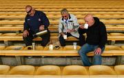 2 June 2013; Waterford supporters Joe O'Neill, left, Gerry O'Driscoll, centre, and Seamus Murphy enjoy a picnic before the game. Munster GAA Hurling Senior Championship, Quarter-Final, Clare v Waterford, Semple Stadium, Thurles, Co. Tipperary. Picture credit: Ray McManus / SPORTSFILE