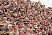 2 June 2013; A general view of the crowd on the terrace. Ulster GAA Football Senior Championship, Quarter-Final, Derry v Down, Celtic Park, Derry. Picture credit: Oliver McVeigh / SPORTSFILE