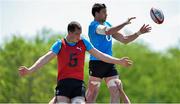 4 June 2013; Ireland's Devin Toner, left, and Kevin McLaughlin in action during squad training in Houston ahead of their game against the USA on Saturday next. Ireland Rugby Summer Tour 2013, CES Performance Center, Houston, Texas, USA. Picture credit: Brendan Moran / SPORTSFILE