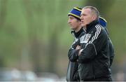 12 May 2013; Tipperary manager Eamon O'Shea with selector Michael Ryan. Official Opening of New Cloughduv GAA Complex, Cork v Tipperary, Fr.O'Driscoll Park, Cloughduv, Co. Cork. Picture credit: Brendan Moran / SPORTSFILE