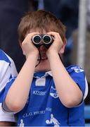 2 June 2013; A Waterford supporter keeps an eye on the action. Munster GAA Hurling Senior Championship, Quarter-Final, Clare v Waterford, Semple Stadium, Thurles, Co. Tipperary. Picture credit: Ray McManus / SPORTSFILE