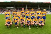 2 June 2013; Fourteen members of the Clare team stand for the team photograph. Munster GAA Hurling Senior Championship, Quarter-Final, Clare v Waterford, Semple Stadium, Thurles, Co. Tipperary. Picture credit: Ray McManus / SPORTSFILE