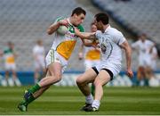 1 June 2013; Niall McNamee, Offaly, is tackled by Michael Foley, Kildare. Leinster GAA Football Senior Championship Quarter-Final, Offaly v Kildare, Croke Park, Dublin. Picture credit: Ray McManus / SPORTSFILE
