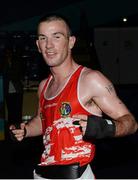 7 June 2013; John Joe Nevin, Ireland, celebrates after beating Wladimir Nikitin, Russia, in their 56kg Bantamweight semi-final bout. EUBC European Men's Boxing Championships 2013, Minsk, Belarus. Photo by Sportsfile