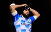 3 November 2017; Scott Fardy of Leinster in the final moments of their defeat in the Guinness PRO14 Round 8 match between Glasgow Warriors and Leinster at Scotstoun in Glasgow, Scotland. Photo by Ramsey Cardy/Sportsfile