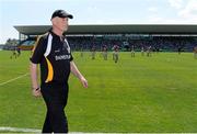 9 June 2013; Kilkenny manager Brian Cody makes his way to the sideline for the start of the match. Leinster GAA Hurling Senior Championship Quarter-Final, Offaly v Kilkenny, O'Connor Park, Tullamore, Co. Offaly. Picture credit: Brian Lawless / SPORTSFILE