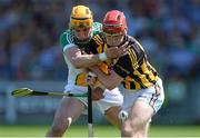 9 June 2013; Cillian Buckley, Kilkenny, in action against Colin Egan, Offaly. Leinster GAA Hurling Senior Championship Quarter-Final, Offaly v Kilkenny, O'Connor Park, Tullamore, Co. Offaly. Picture credit: Brian Lawless / SPORTSFILE