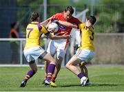 9 June 2013; Shane Lennon, Louth, in action against Adrian Flynn, left, and Graeme Molloy, Wexford. Leinster GAA Football Senior Championship Quarter-Final, Louth v Wexford, County Grounds, Drogheda, Co. Louth. Picture credit: Dáire Brennan / SPORTSFILE