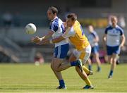 9 June 2013; Paul Finlay, Monaghan, in action against Andy McClean, Antrim. Ulster GAA Football Senior Championship Quarter-Final, Antrim v Monaghan, Casement Park, Belfast, Co. Antrim. Picture credit: Oliver McVeigh / SPORTSFILE