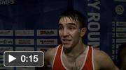 Michael Conlan speaking after his Quarter-final victory