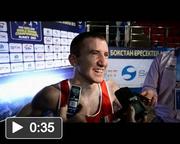 Ireland's Paddy Barnes speaks to Kenneth Egan after beating Simon Nzioki, Kenya, on a TKO, in their Men's Flyweight 52Kg Last 16 bout at the 2013 AIBA World Boxing Championships in Almaty, Kazakhstan.