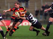 22 January 2000; Robbie Dolan, Lansdowne is tackled by Derek Hegarty,Terenure during the A.I.B. League Divison 1, Lansdowne v Terenure, Lansdowne Road, Dublin. Rugby. Picture credit; Matt Browne/SPORTSFILE.