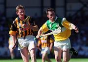 11 July 1999; Johnny Pilkington, Offaly, in action against Eamon Kennedy, Kilkenny. Kilkenny v Offaly, Leinster Hurling Final, Croke Park, Dublin. Picture credit; Ray McManus/SPORTSFILE