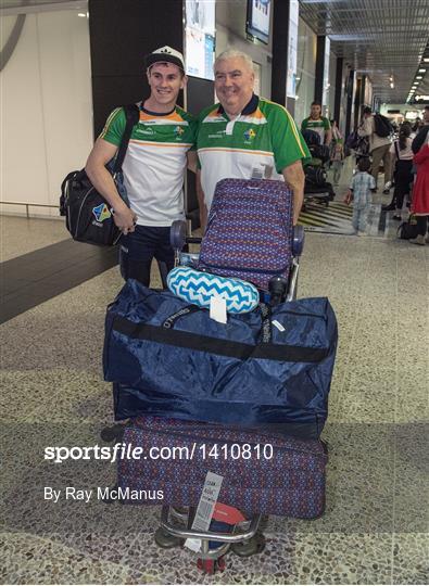 2017 Ireland International Rules Squad arrive in Melbourne