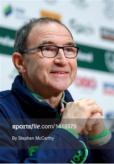 Republic of Ireland Squad Training & Press Conference