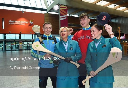 Aer Lingus send off for the Clare Hurling Team competing in the AIG Fenway Hurling Classic