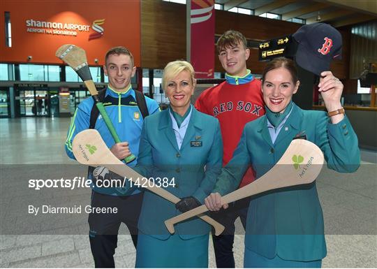 Aer Lingus send off for the Clare Hurling Team competing in the AIG Fenway Hurling Classic