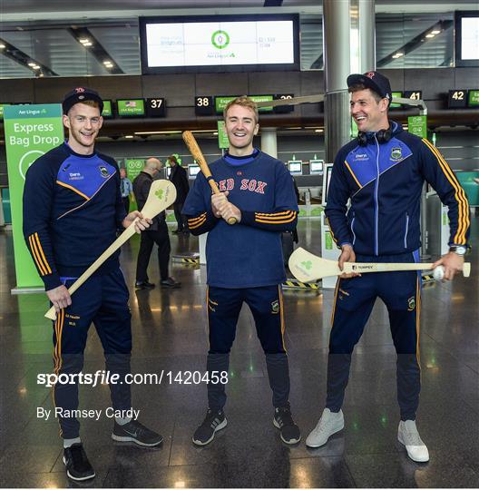 Aer Lingus send off for the Tipperary Hurling Team competing in the AIG Fenway Hurling Classic
