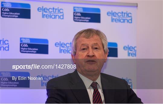 Electric Ireland Higher Education GAA Senior Championships Launch & Draw