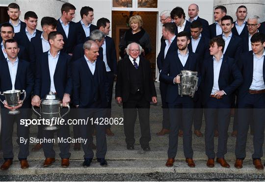 President Michael D Higgins hosts a reception for Galway Senior and Minor Hurlers