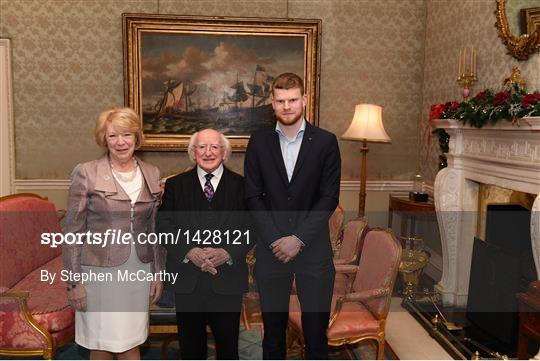 President Michael D Higgins hosts a reception for Galway Senior and Minor Hurlers