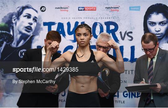 Katie Taylor v Jessica McCaskill Weigh In
